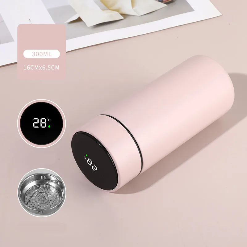 LED Temperature Display Coffee Thermos Bottle 300ML Smart  316 Stainless Steel Vaccum Insulated Bottle Travel Thermal Cup