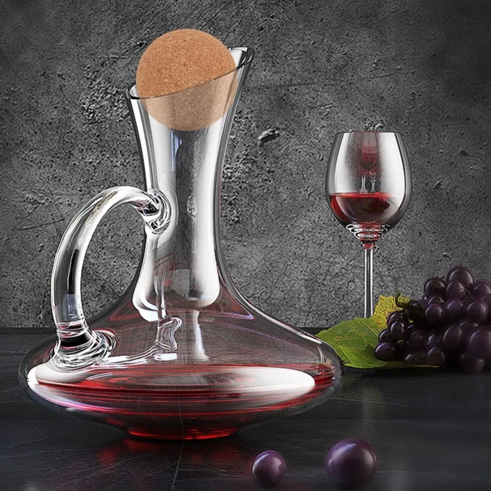 2.4 Inch Wooden Ball Stopper Wine Cork Ball Wooden Cork Ball Stopper BurlyWood Decanter Stopper Replacement Ball Wooden Glass #6