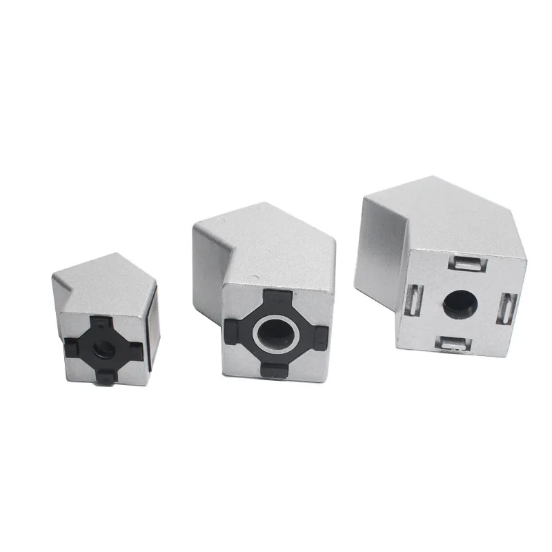 3030/4040/4545/ 135 Degree Corner Connector Angle Fixer with Protective Cover for 3030 4040 4545 EU Standard Aluminum Profile