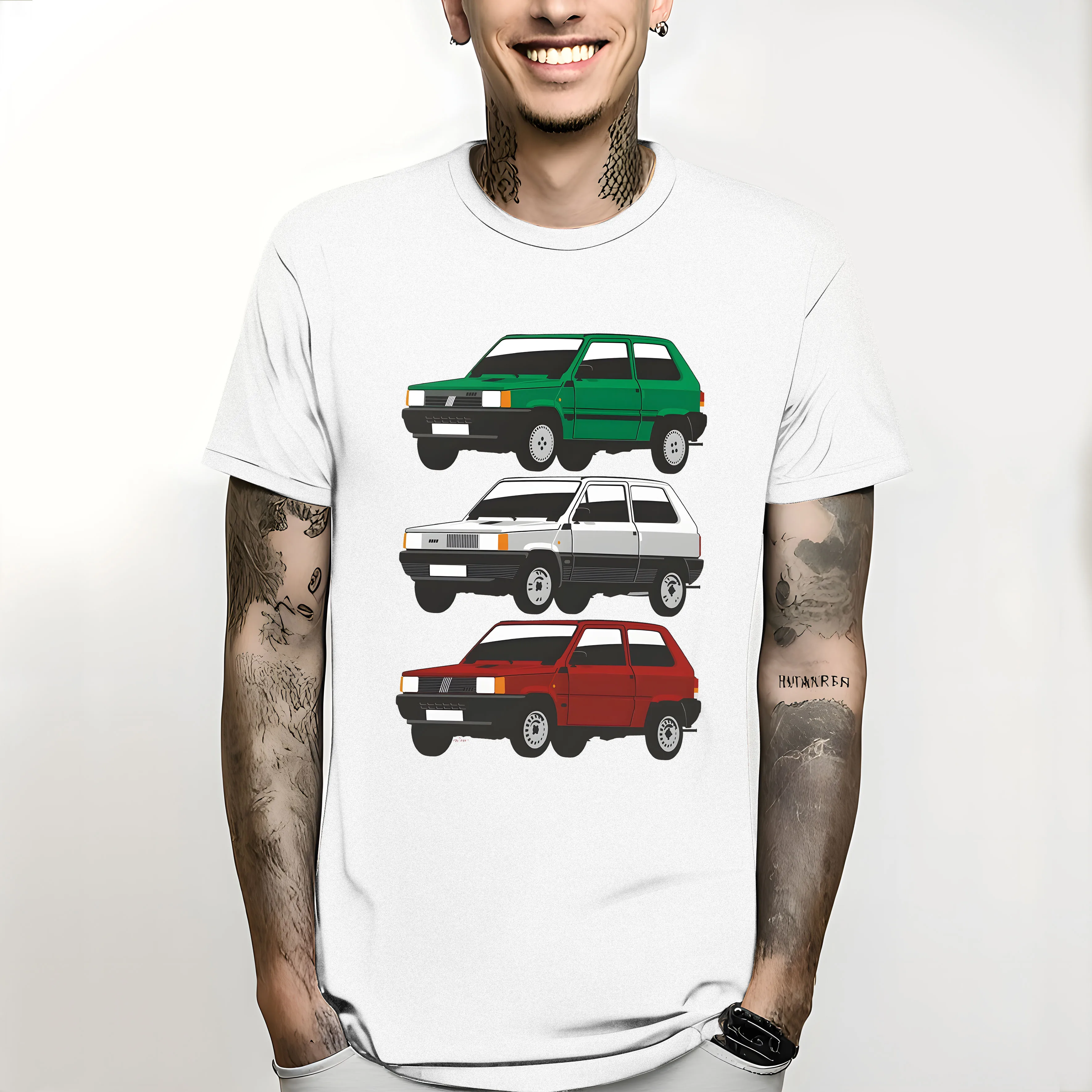 T-Shirt custom t shirts blondie t shirt black t-shirts for men Fiat Panda first generation Short Sleeve harajuku men clothing