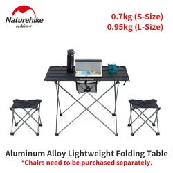 Naturehike Foldable 0.7/0.95kg Camping Table 20kg Bearing Weight Tear-Risistant Oxford Cloth Aluminium Alloy Camping Equipment