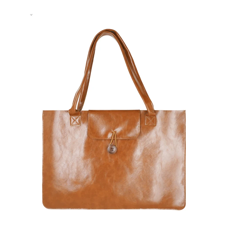 Doppelschichtige, dünne PU-Leder-Laptoptasche, einfache Schutzhülle, 13/14/16 Zoll Laptop-Handtasche für MacBook Air 13,6 MateBook
