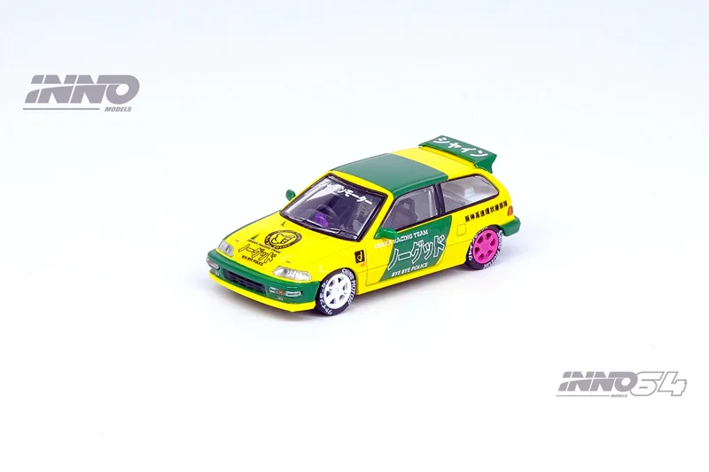 INNO 1:64 Civic EF9 JDM Collection of die-cast alloy car decoration model toys