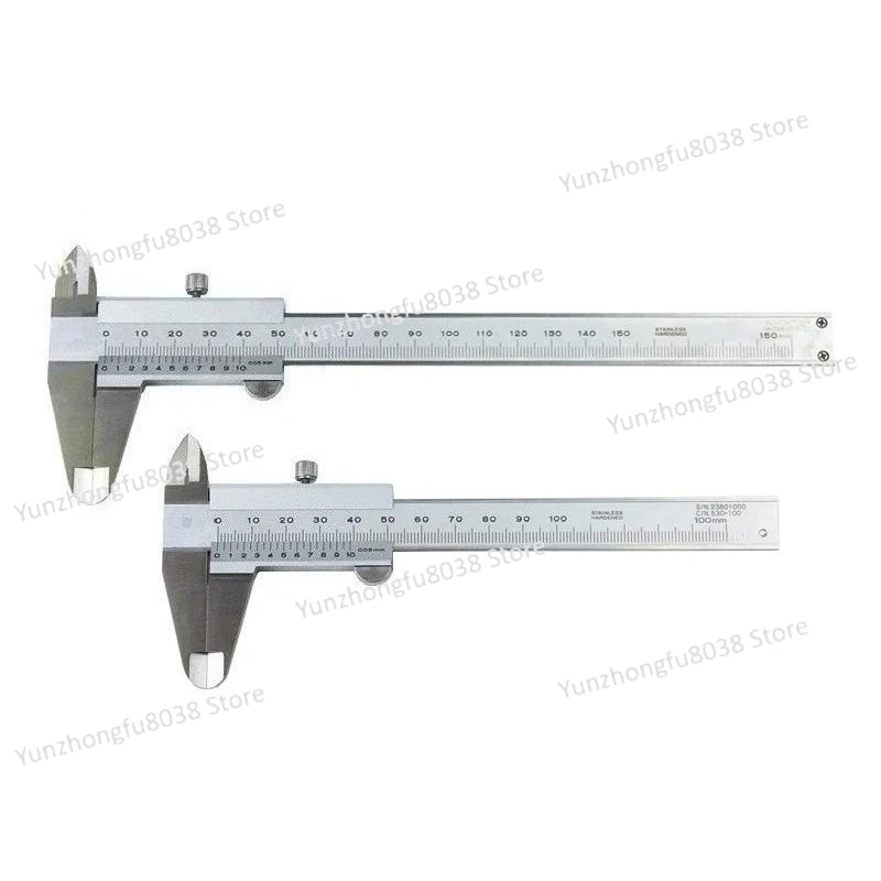 N-10R N-15R Stainless Steel Vernier Caliper 0-100MM 0-150MM Jewelers Handheld Measuring Tool Gauge Caliper