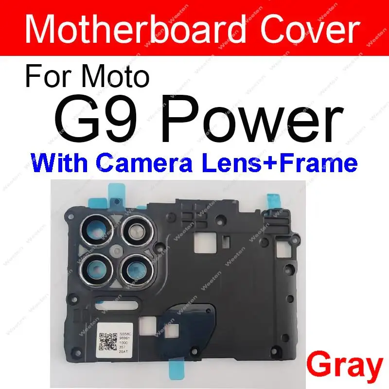 Motherboard Housing For Motorola MOTO G6 G7 G8 G9 Play Power Lite G7 G8 G9 Plus Rear Mainboard Frame Flash Cover Lens Holder