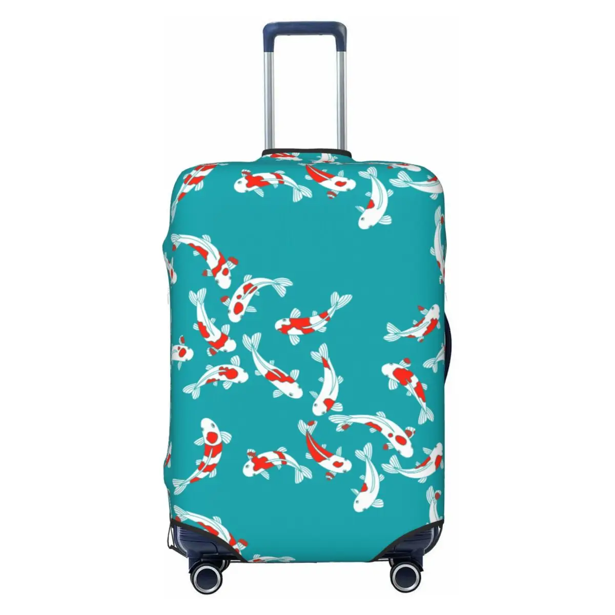 

Koi Carp Pattern Japanese Pond Suitcase Cover Travel Holiday Fun Luggage Case Protection