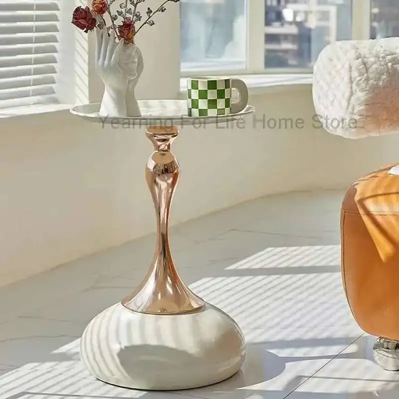 

Aesthetic Standing Coffee Space Table Saving Round Unique Italian Decoration Side Table Writing Couchtisch Living Room Furniture