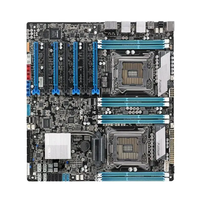 ASUS Z9PE-D8 WS Motherboard 2011 Support Kit Xeon E5 2650 v2 2640 v2 Cpus DDR3 64GB 2133MHz Four Channels Intel C602 7×PCI-E X16