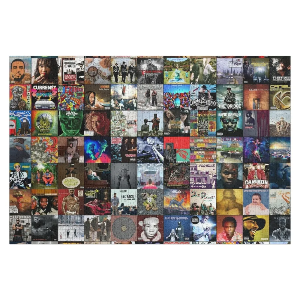 Rap Music Albums Jigsaw Puzzle Personalized Toy Animal Wooden Boxes Puzzle