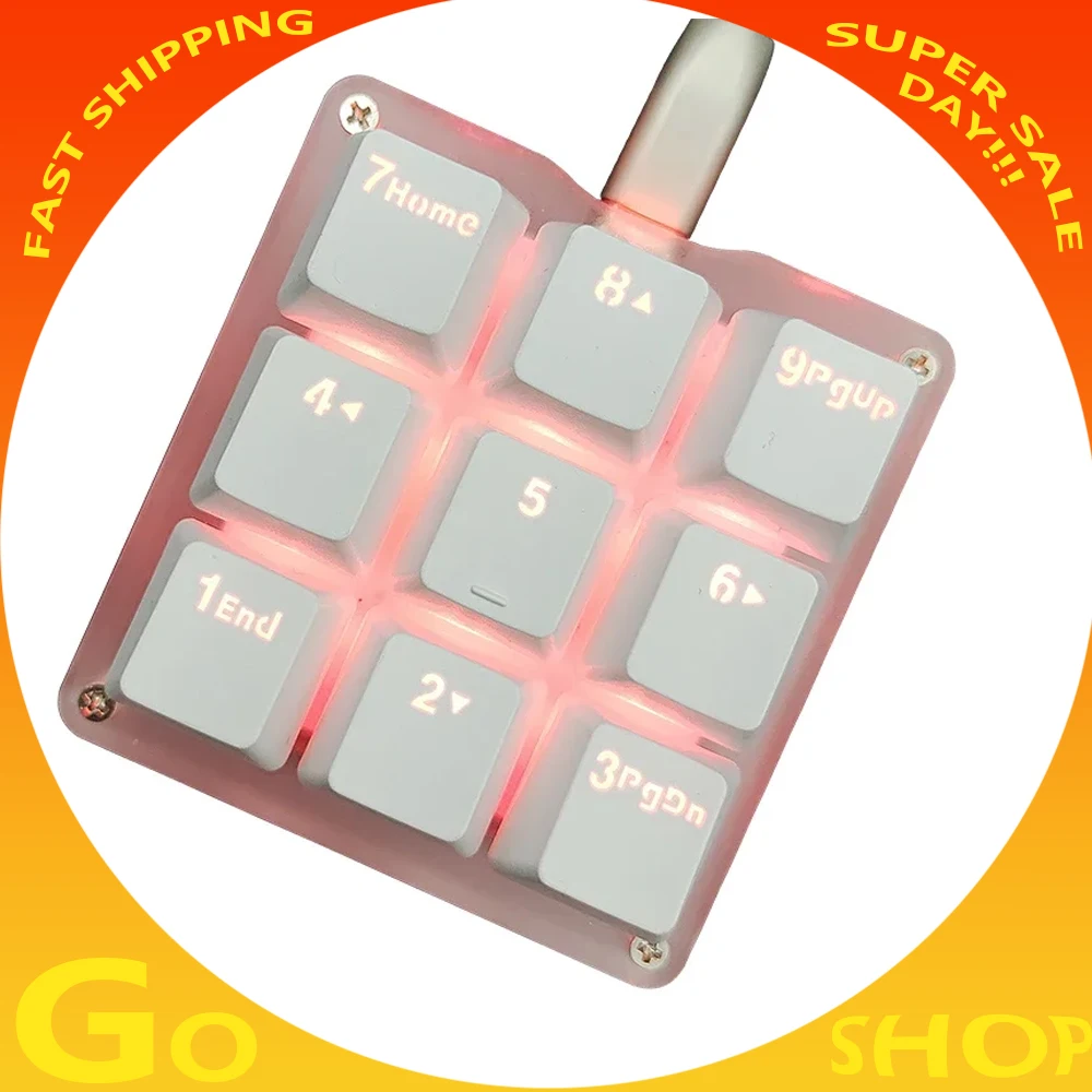 

9-клавишная механическая клавиатура Osu Audio Macro Programming Custom Drive-free Plug-and-play Мультимедийная портативная клавиатура индивидуальности
