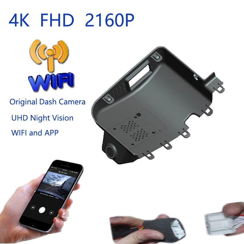 

4K Plug And Play Car Video Recorder Wifi DVR Dash Camera For Chery Tiggo 8 2019 2020 2021 iCar v23 2025 Dashcam Night Vision