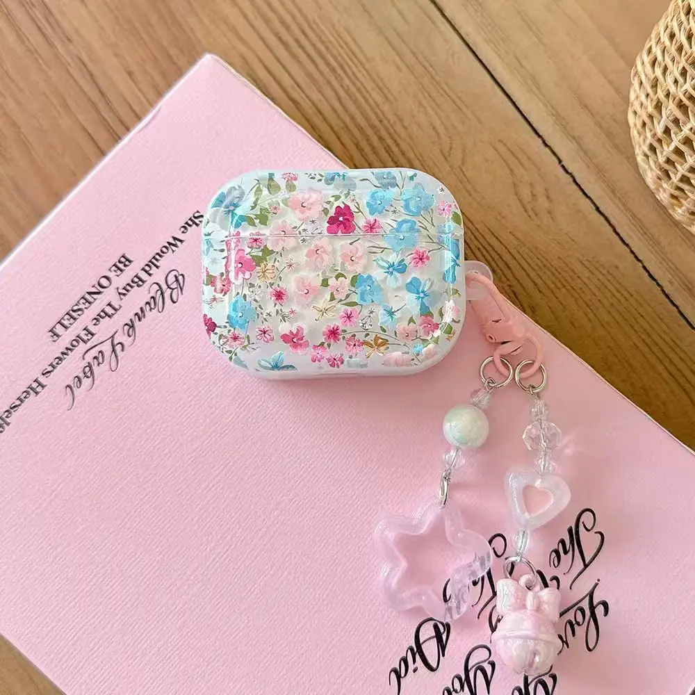3D grün karierter Knopf passend für AirPods pro3 pro2 1.2.3.4 Kopfhörer-Schutzhülle 4. Generation mit Anhänger