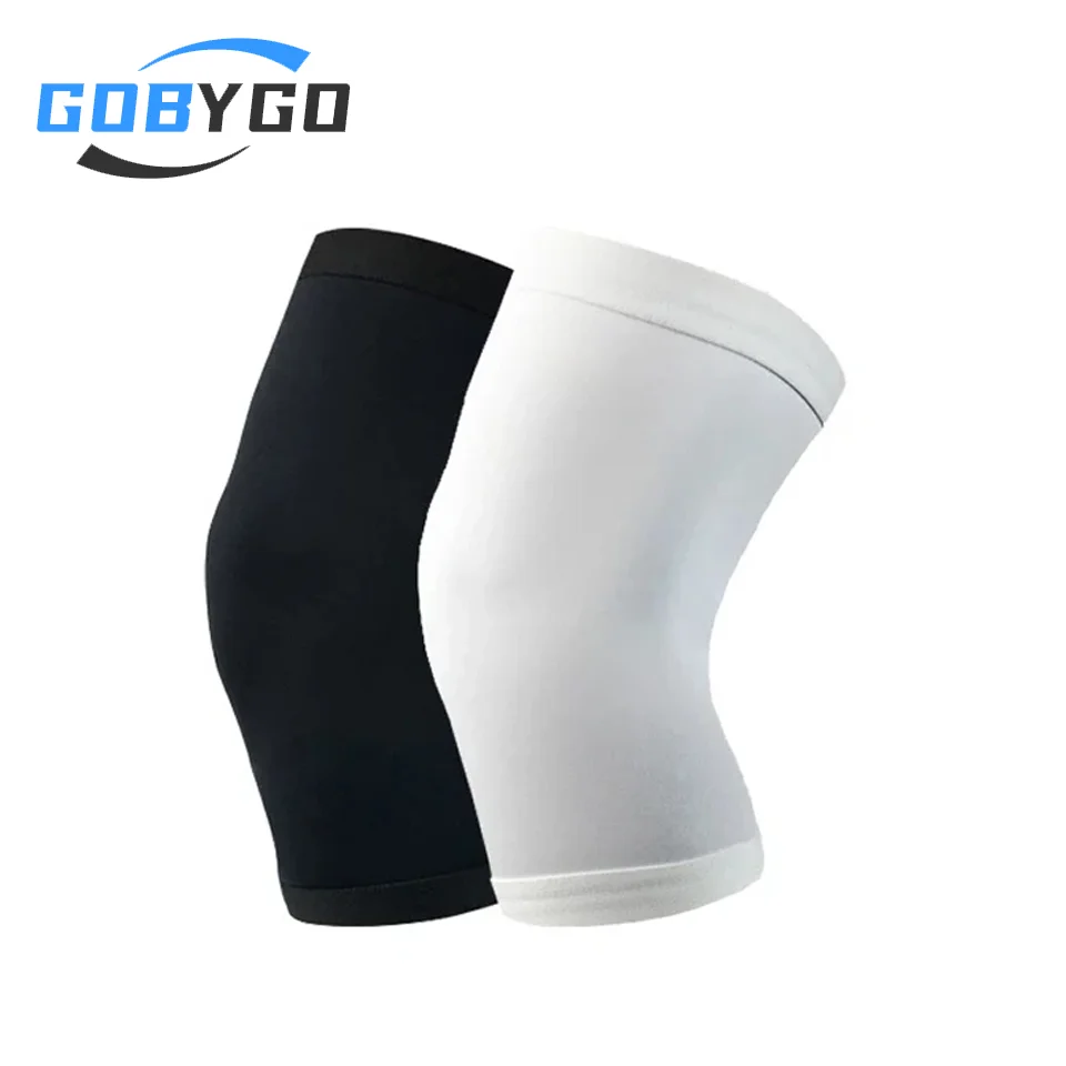 GOBYGO 1Pcs Compression Knee Support Sleeve Protector Elastic Kneepad Brace gym Sports basketball Volleyball Running