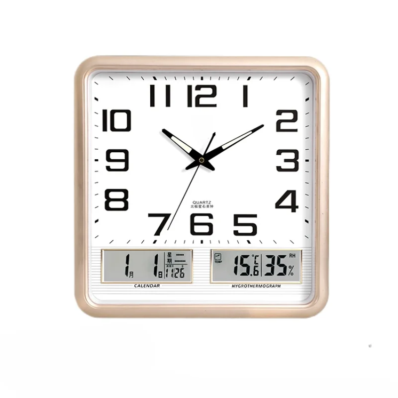 

WiFi Automatic Time Synchronization, Living Room Clock, Home Fashion Wall Clock, Modern Perpetual Calendar