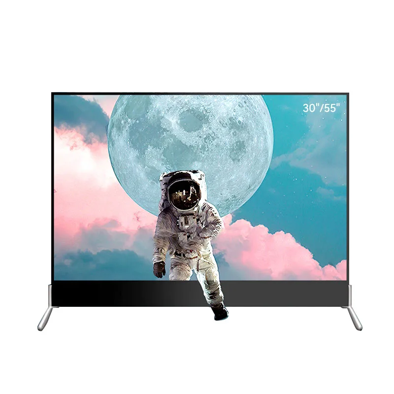 شاشة شفافة مزدوجة الجوانب مخصصة عالية الوضوح شاشة زجاجية كاملة الألوان على الوجهين شاشة LED مخصصة