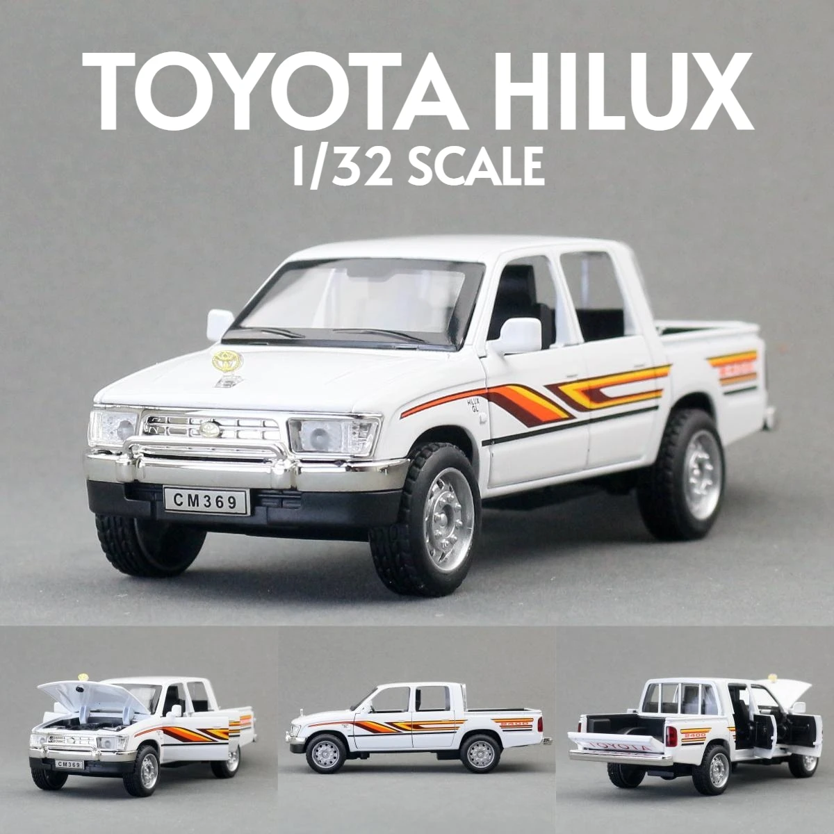 トヨタ 新型 ハイラックス プルバック ミニカー 全色 セット トヨタ