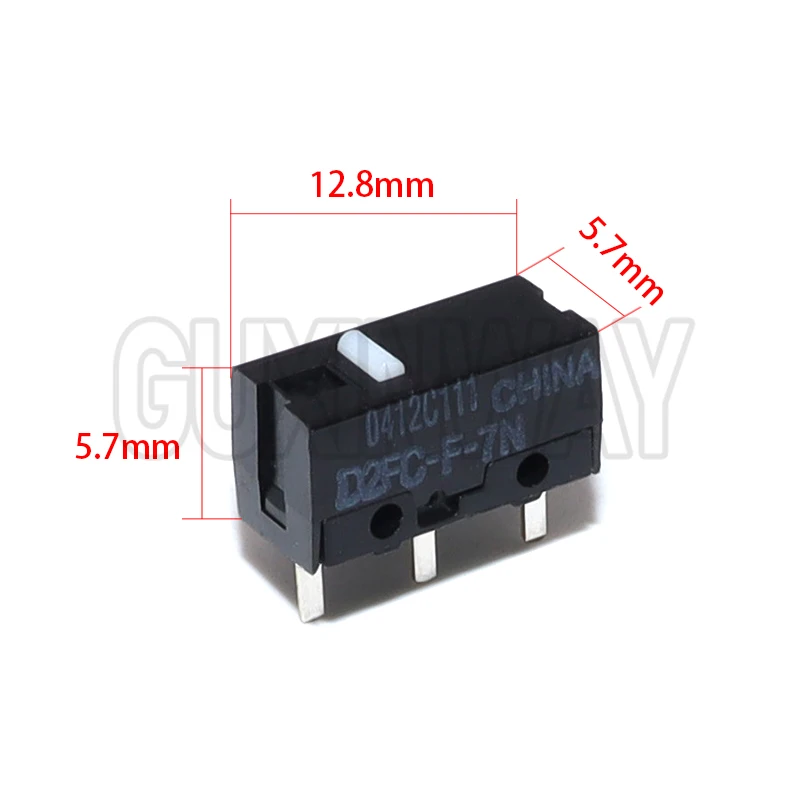 5 PCS D2FC-E-7N D2FC Novo Micro Interruptor de Mouse Autêntico D2FC-F-7N Botão de Mouse Fretting