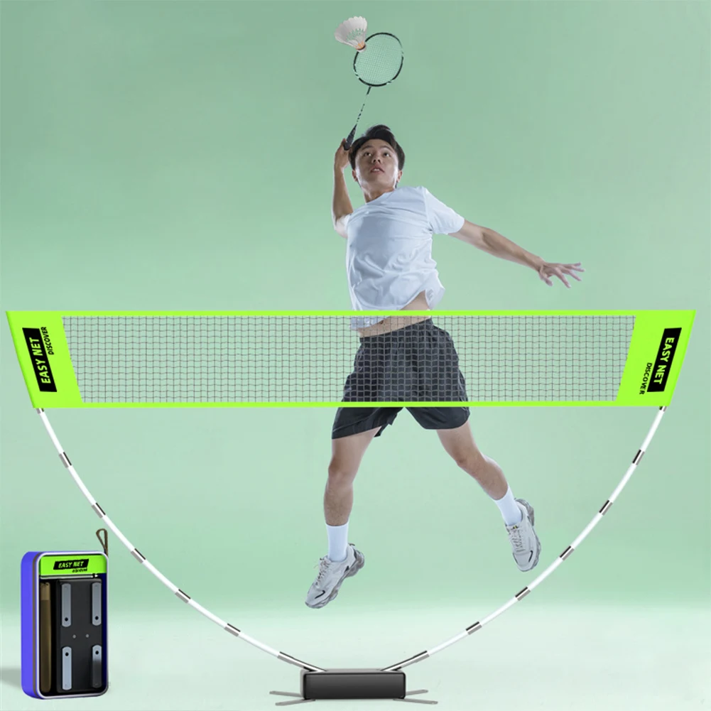 Professional Badminton Net Volleyball Tennis Training Square Net with Carry Bag Height Adjustable Volleyball Net for Kids Adults