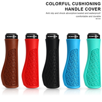 RIDERACE Mountain Bike Grips Lock on For MTB Bicycle Handle Bar Cover TPR Rubber Soft Shockproof Non-Slip Cycling Handlebar Grip