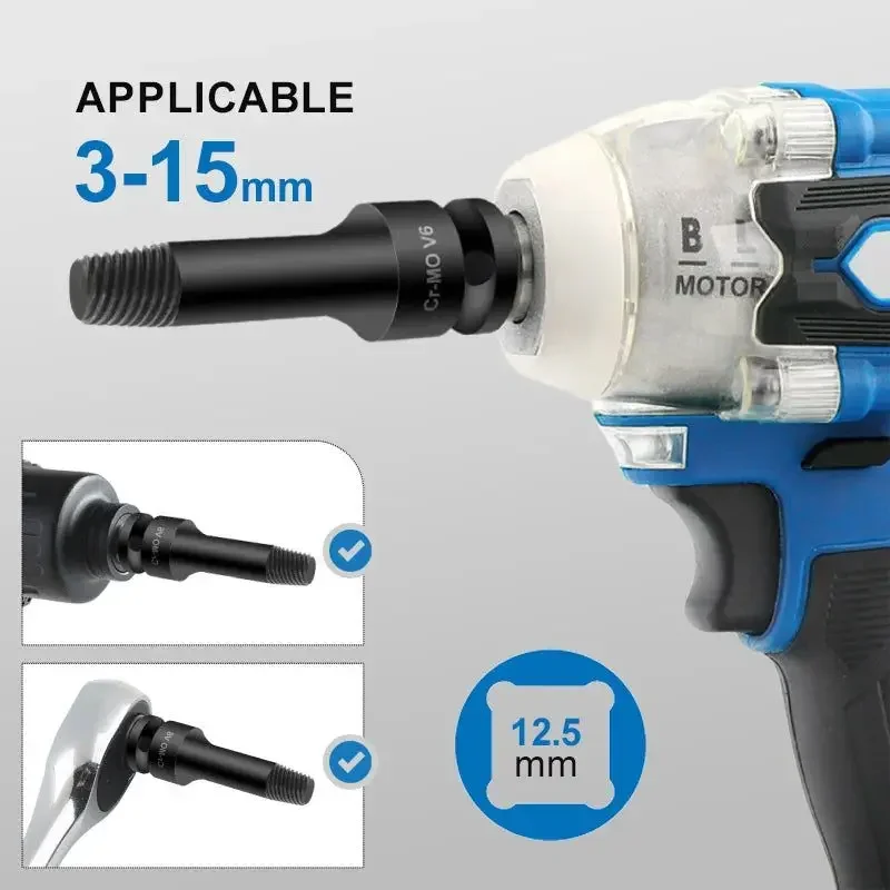 Tools Damaged Remover Manual 1/2'' Demolition Screw Inch Broken 3/8'' Power Easy Extractor Set Electric