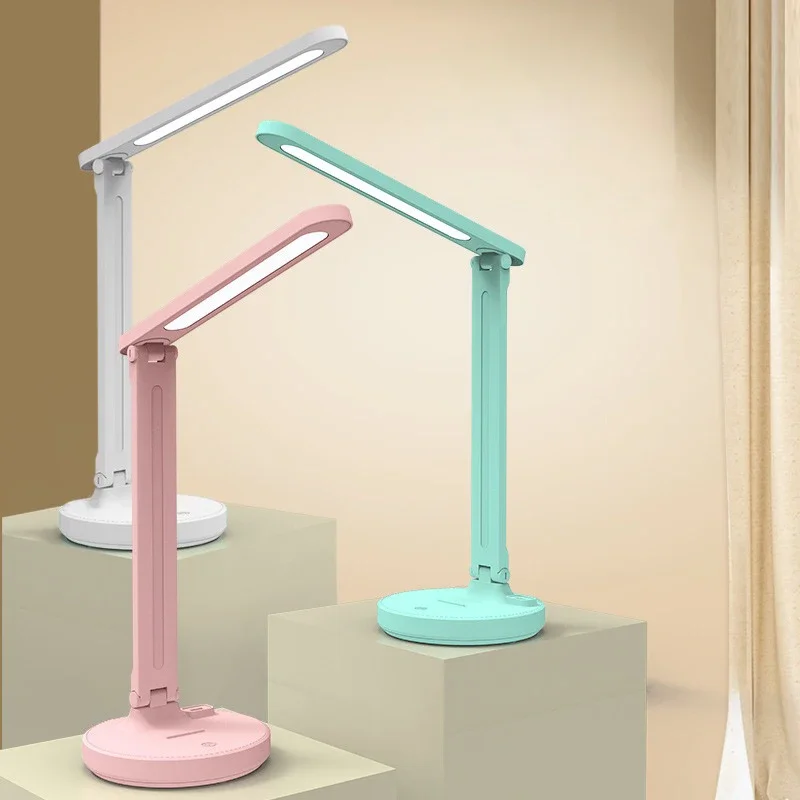 

Folding Charging LED Desk Lamp For Learning Children's Dormitory Eye Protection Reading Night Light Charging USB Table Lamps