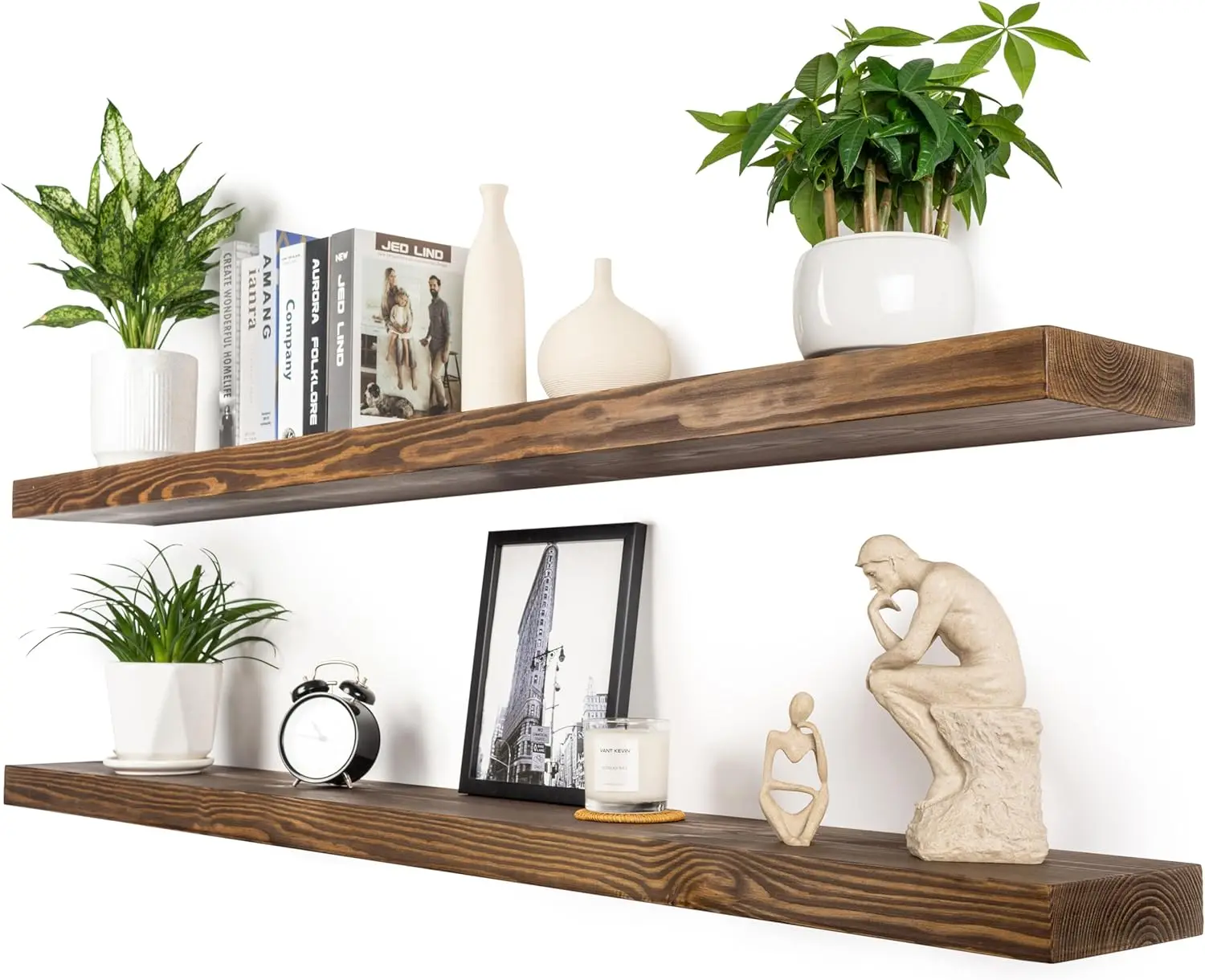 Rustic Floating Shelves 60 Inch Long 8 