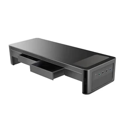 Computer Monitor Verhoogde Rack Desktop Scherm Desktop Opslag Base Metalen Blok Beugel Usb Kantoor Opslag Met Audio