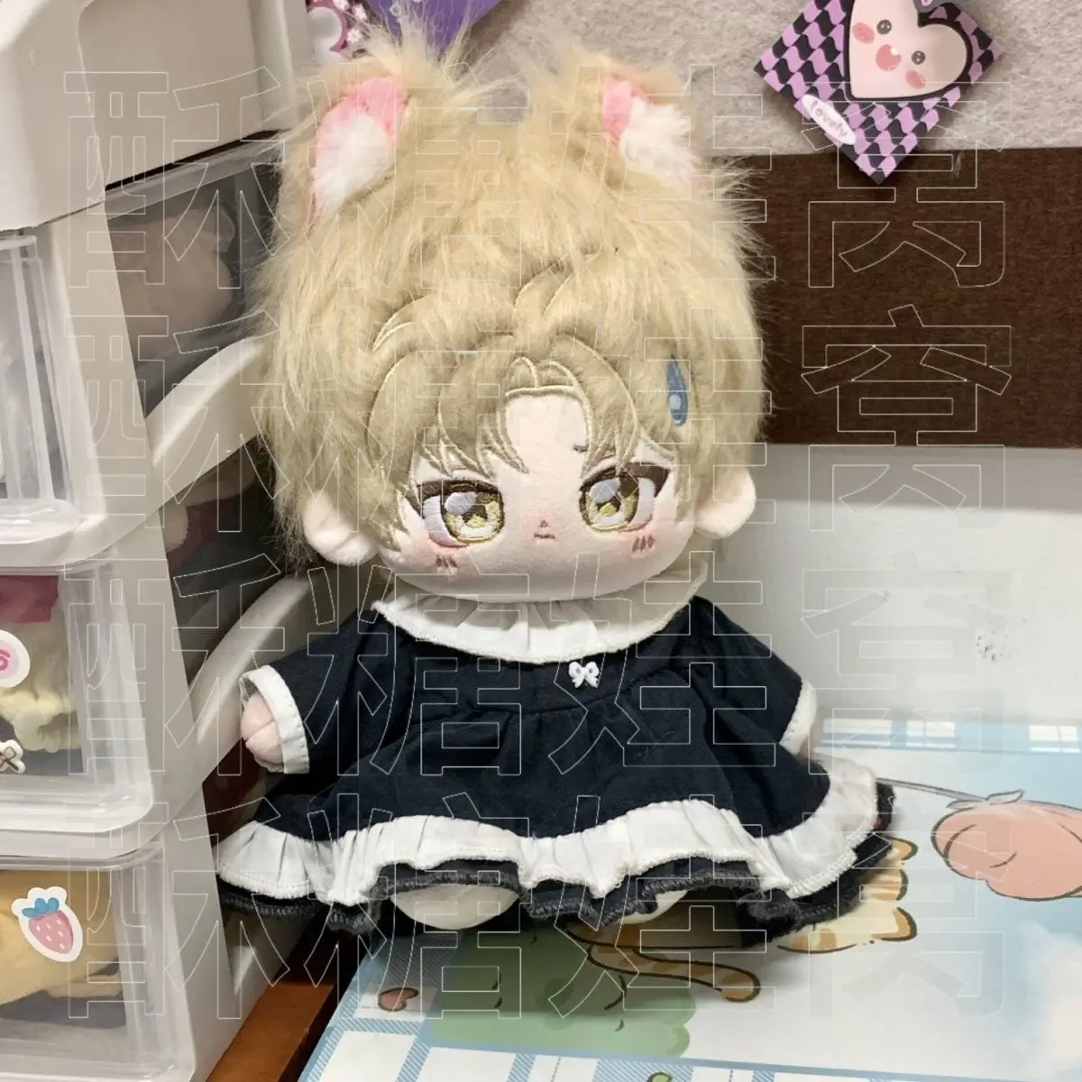 

Kawaii Boy Monster Ear Anime Cosplay Figures Cute Cotton Doll Stuffed Body Dress Up Clothes Plushies Toys Dolls 20CM Gift