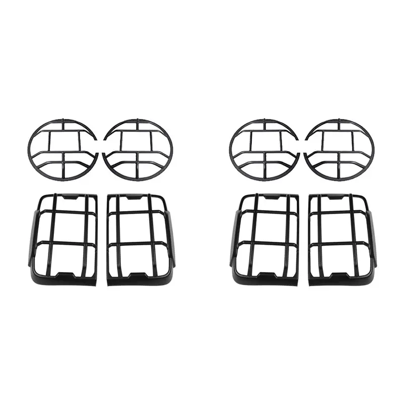 4X Car Headlight Cover+Taillight Cover Kit Rear Brake Light Trim Frame For GWM Great Wall Tank 300 2021-2024