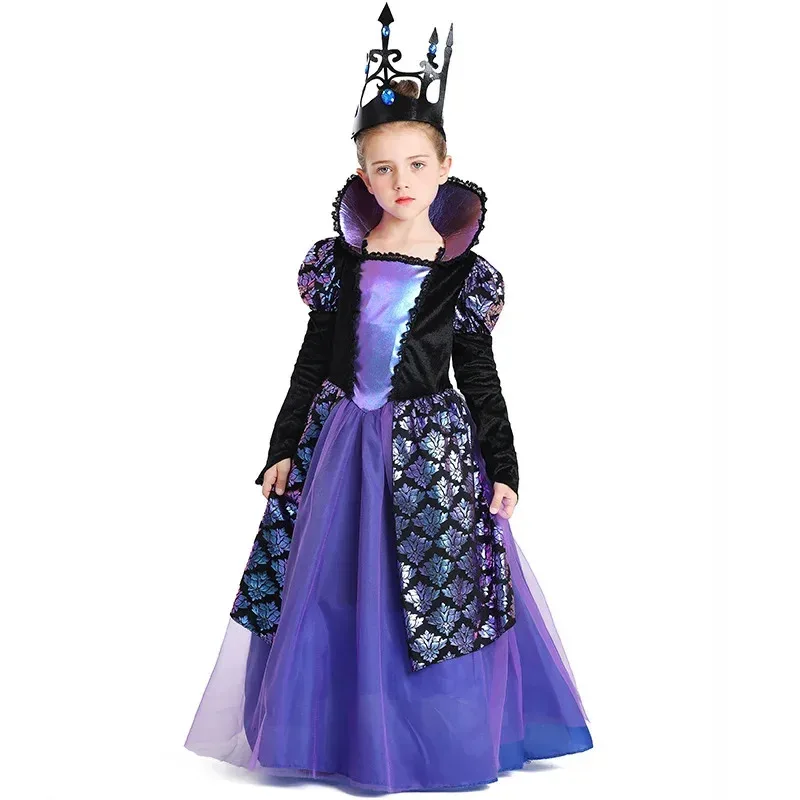 

Children's Halloween Cosplay Medieval Court Princess Costume Girls' Historical Outfit for Parties