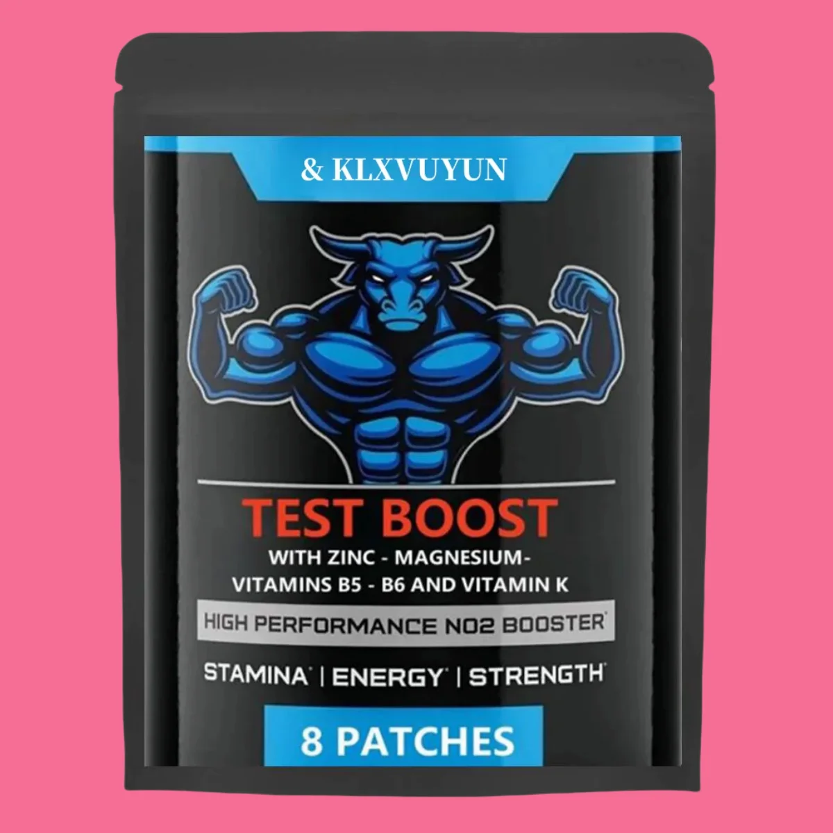 Booster For Men 8 Transdermal Patches, With Zinc Patches Made In Usa. 8 Weeks Supply.