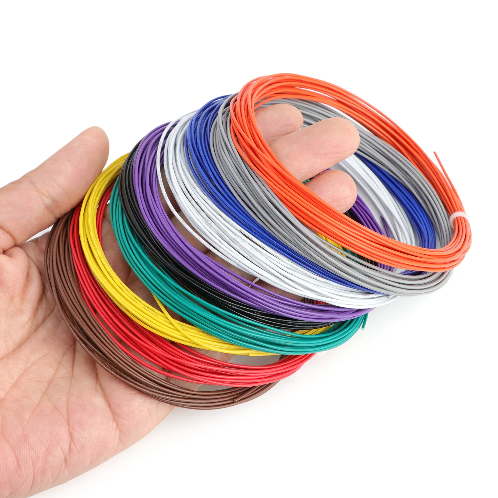 5~200M UL1571 Electronic Wire PVC Insulated Tin-plated Copper 32 30 28 26 AWG Flexible Cable  Environmental LED Line DIY Cord