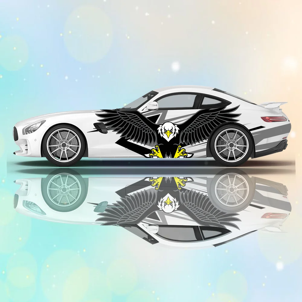 

Soaring Eagle Lines Car Vinyl Wraps Decal Self-adhesive Anti Scratch Sticker Suitable for Trucks SUV Decor Auto Accessories Gift