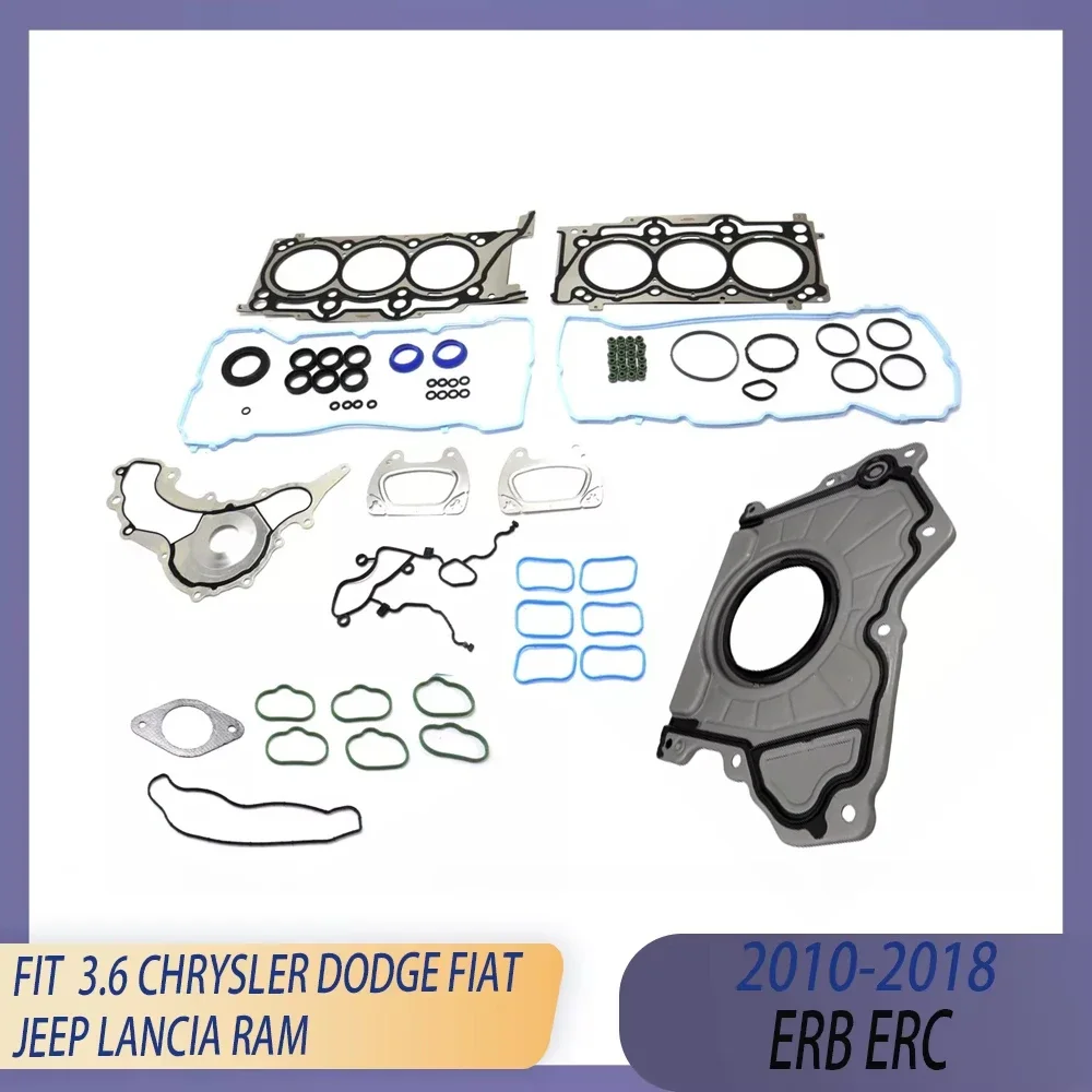 Rebuild Cylinder Head Full Gasket Kit Fit 3.6 L ERB ERC 10-18 For CHRYSLER 300C DODGE FIAT JEEP GRAND CHEROKEE LANCIA RAM 1500
