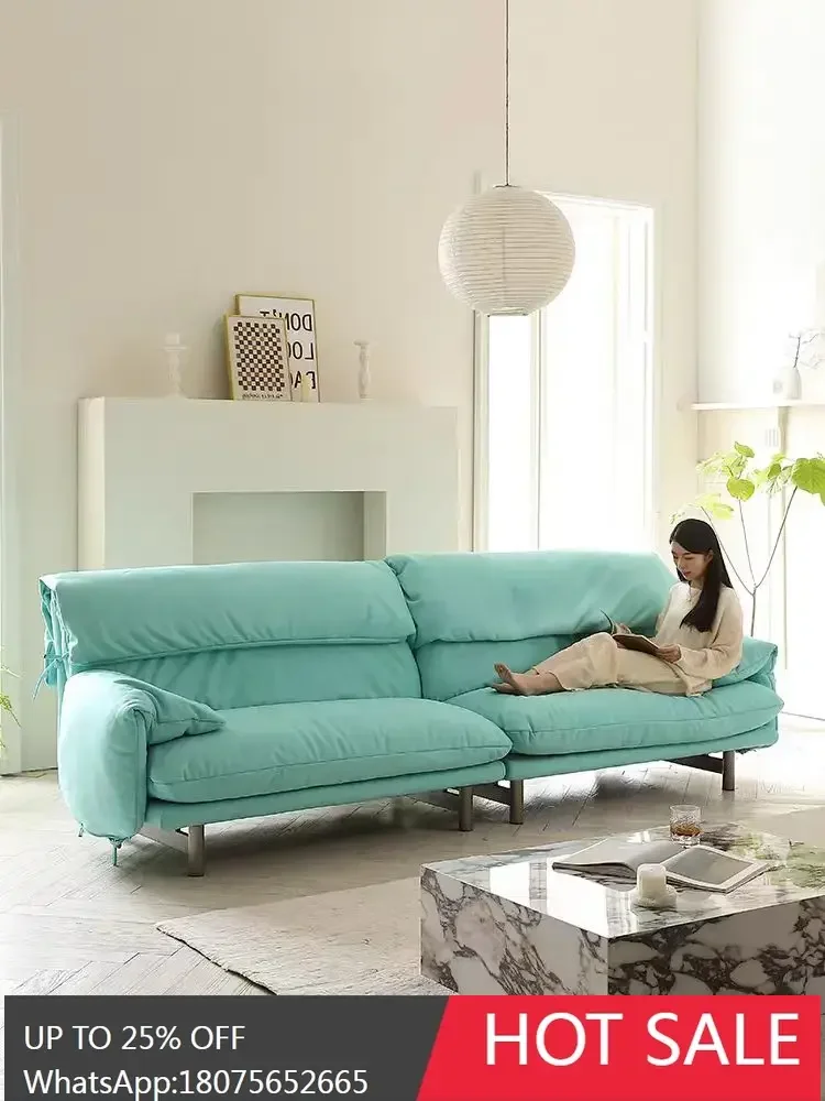SGF new sofa minimalist matte cloth down light luxury custom sofa