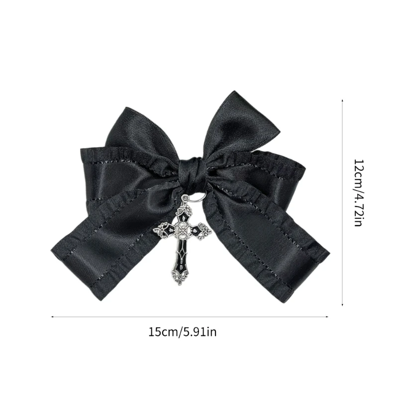 Sweet Large Bows Hair Clip Ribbon Spring Clip Female Hair Shaping Accessories