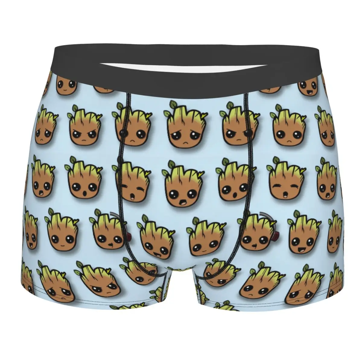 Man Guardians Of The Galaxy Groot Underwear Cartoon Anime Humor Boxer Briefs Shorts Panties Male Mid Waist Underpants