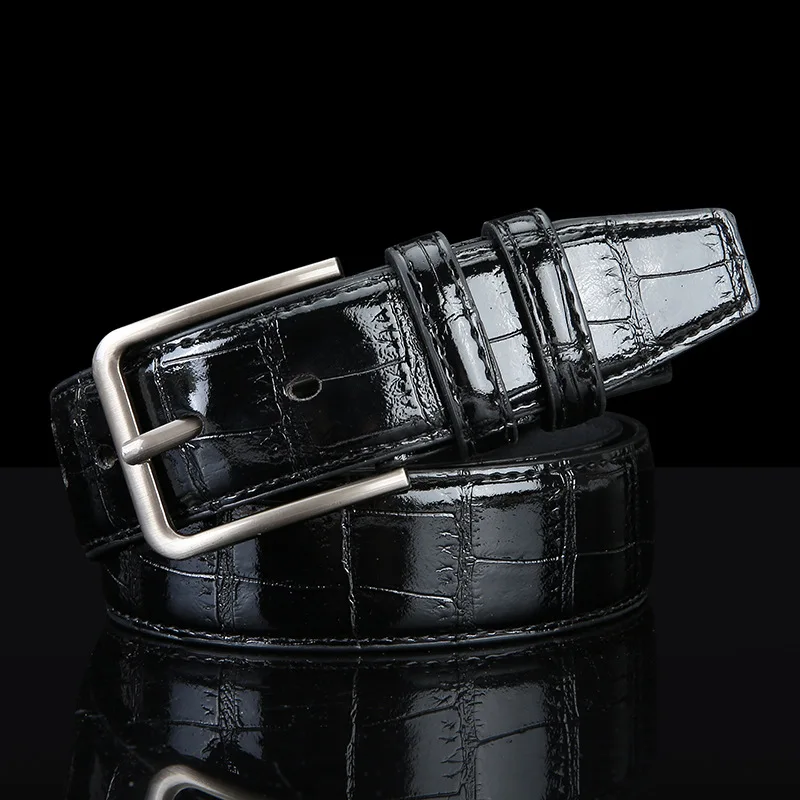 1Pc 2026 New Business Belt Men Top Quality PU Luxury Leather Waist Strap Black Male Buckle Jeans Belts for Men