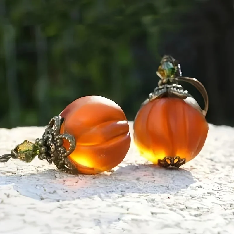 alloy Pumpkin Earrings ma\'am Halloween pumpkin stud earrings Festival costumes parties jewelry gifts