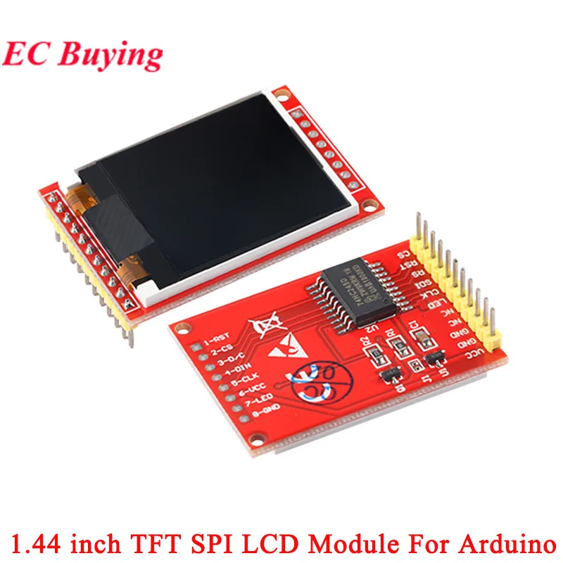 1,44 Zoll 1,44 Zoll TFT LCD Display Modul 128*128 Farbbildschirm SPI Serielle Backplan Für Arduino Mega2560 STM32 SCM 51 5V 3,3V