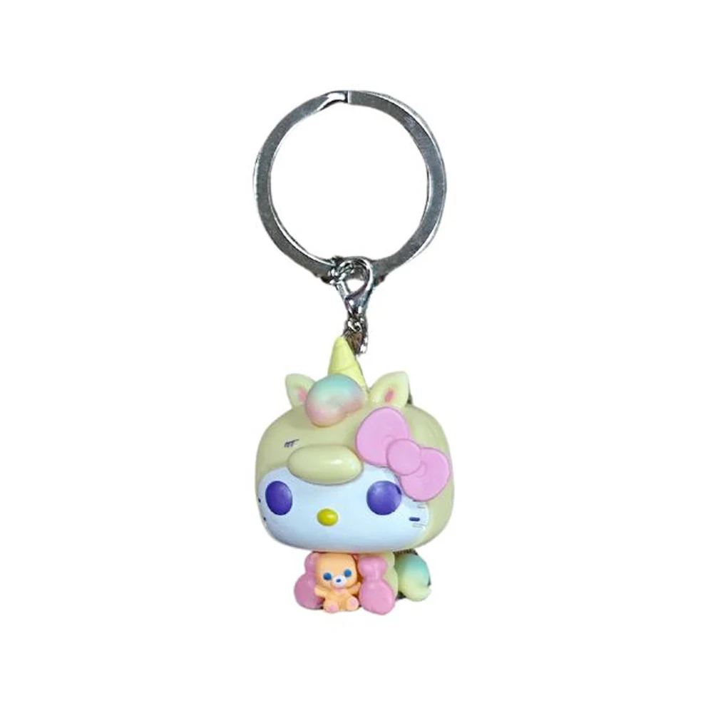 My Melody Kuromi With Baku Keychain Toy Hello Kitty Pochacco Devil Kuromi Pocket Pop Keychain Collectible Model Toys view 4