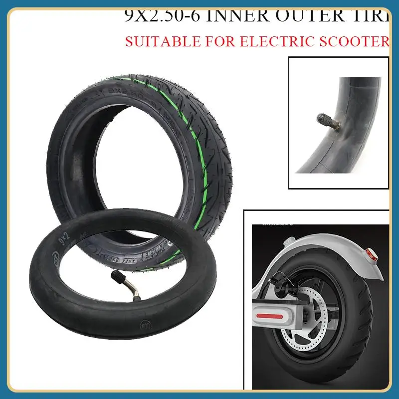 9X2.50-6 CST Explosion-Proof Tubeless Tire with Glue for Nami Stellar Electric Scooter Parts - Durable Rubber Tires