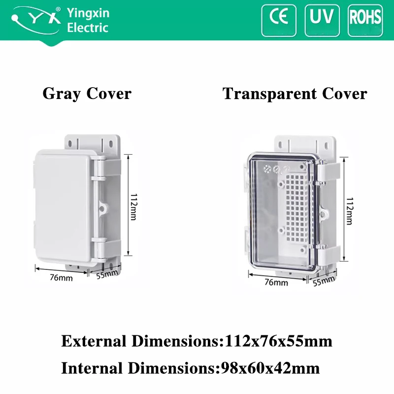 Variant: 112x76x55mm (ears)