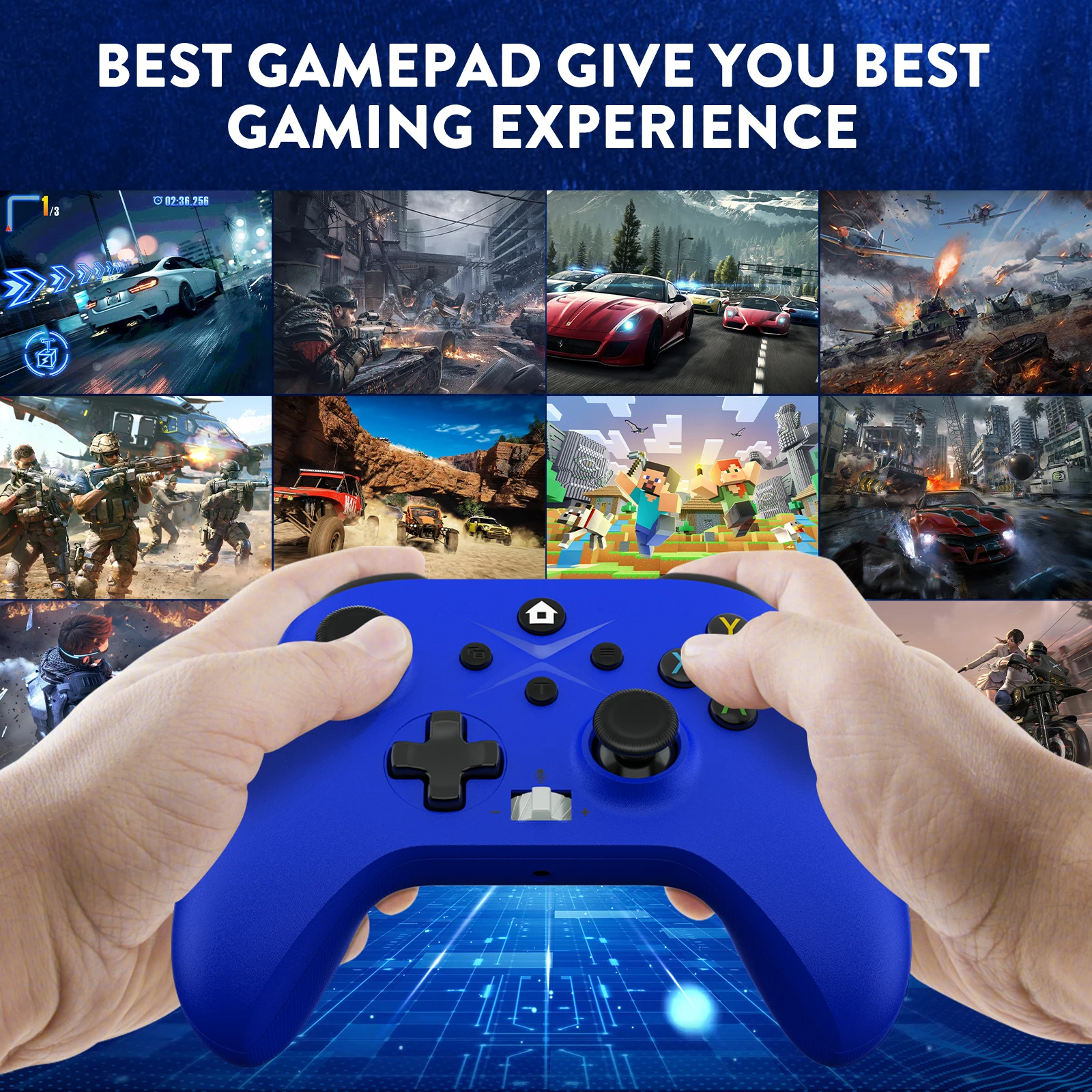 لوحة ألعاب لاسلكية لأجهزة Xbox One Xbox Series S Xbox Series X وحدة تحكم PC Win10 Dual Vibra مع وحدة تحكم ألعاب جيروسكوب بستة محاور