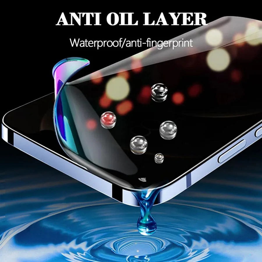 Matte Privacy Hydrogel Film Full Cover For iPhone 11 12 13 14 15 Pro Max mini Screen Protector For iPhone 8 7 Plus SE No Glass