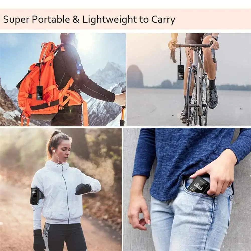 Mini Mp3ผู้เล่น Multi-Functional เครื่องเล่นเพลง E-Book บันทึกหน่วยความจำอิเล็กทรอนิกส์การ์ด1.8นิ้ว TFT FM สเตอริโอวิทยุ