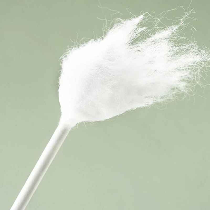 100 szt. Jednorazowe dwustronne kosmetyczne waciki białe czyszczenie makijażu usuwanie wacików patyczki niezależne opakowanie