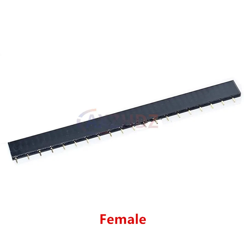 5 шт. 5,08 мм гнездовые и мужские разъемы, однорядные, 1x20-контактные, прямая игла, изогнутая на 90 градусов игла с шляпой 5,08 мм 1*20P