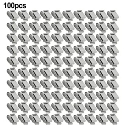 100Pcs Solar Panel Cable Clips Stainless Steel PV Cable Clamp For Home Kayaks Fishing Boats Wire Clip Set Photovoltaic System