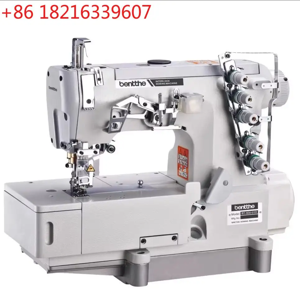 YAO NEW 500 Direct Drive Overlock Machine Cover Stitch 3-needle-five-thread Fabric Clothing Cuffs Industrial Sewing Machine 220V